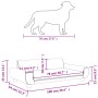 Hundebett aus schwarzem Samt, 100 x 54 x 33 cm von , Betten für Hunde - Ref: Foro24-171985, Preis: 106,52 €, Rabatt: %