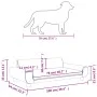 Hundebett aus schwarzem Samt, 100 x 54 x 33 cm von , Betten für Hunde - Ref: Foro24-171985, Preis: 104,86 €, Rabatt: %