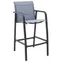 High table and garden bar stools 7 pieces black and gray by , Garden sets - Ref: Foro24-3073579, Price: 589,81 €, Discount: %