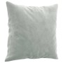 3-teilige Sofagarnitur aus hellgrauem Samt mit Kissen von , Sofas - Ref: Foro24-3202240, Preis: 559,36 €, Rabatt: %