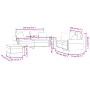 3-teilige Sofagarnitur aus hellgrauem Samt mit Kissen von , Sofas - Ref: Foro24-3202240, Preis: 559,36 €, Rabatt: %
