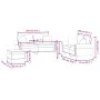 3-teilige Sofagarnitur aus hellgrauem Samt mit Kissen von , Sofas - Ref: Foro24-3202240, Preis: 513,17 €, Rabatt: %