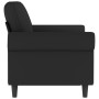 2-Sitzer-Sofa aus schwarzem Samt, 120 cm von , Sofas - Ref: Foro24-359524, Preis: 255,26 €, Rabatt: %