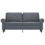 Dunkelgraues 2-Sitzer-Sofa aus Samt, 140 cm von , Sofas - Ref: Foro24-359530, Preis: 225,01 €, Rabatt: %