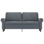 Sofá de 2 plazas de terciopelo gris oscuro 140 cm de , Sofás - Ref: Foro24-359530, Precio: 227,21 €, Descuento: %