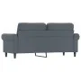 Dunkelgraues 2-Sitzer-Sofa aus Samt, 140 cm von , Sofas - Ref: Foro24-359530, Preis: 225,01 €, Rabatt: %