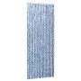Blue white and silver chenille mosquito net curtain 90x220 cm by vidaXL, Mosquito nets for windows - Ref: Foro24-284274, Pric...