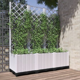 Pflanzgefäß mit weißem PP-Gitter 120x40x136 cm von , Töpfe und Pflanzgefäße - Ref: Foro24-153284, Preis: 99,06 €, Rabatt: %