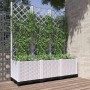 Planter with white PP trellis 120x40x136 cm by , Pots and planters - Ref: Foro24-153284, Price: 98,97 €, Discount: %
