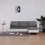 3-seater sofa with white synthetic leather cushions by , Sofas - Ref: Foro24-282285, Price: 507,46 €, Discount: %