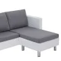 3-Sitzer-Sofa mit weißen Kunstlederkissen von , Sofas - Ref: Foro24-282285, Preis: 507,46 €, Rabatt: %