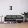 3-seater sofa with black synthetic leather cushions by , Sofas - Ref: Foro24-282287, Price: 384,71 €, Discount: %
