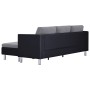 3-seater sofa with black synthetic leather cushions by , Sofas - Ref: Foro24-282287, Price: 390,45 €, Discount: %