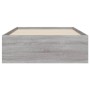 Sonoma gray engineered wood bed with drawers 90x190 cm by , Beds and slatted bases - Ref: Foro24-3207327, Price: 140,41 €, Di...