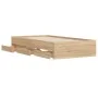 Cama con cajones madera ingeniería roble Sonoma 75x190 cm de , Camas y somieres - Ref: Foro24-3207331, Precio: 122,63 €, Desc...