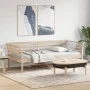 Sofá cama de madera maciza de pino 100x200 cm de , Camas y somieres - Ref: Foro24-842874, Precio: 114,57 €, Descuento: %