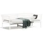 Sofá cama madera maciza de pino blanco 75x190 cm de , Camas y somieres - Ref: Foro24-842883, Precio: 110,22 €, Descuento: %