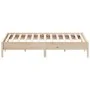 Solid pine wood bed frame 200x200 cm by , Beds and slatted bases - Ref: Foro24-842682, Price: 118,81 €, Discount: %