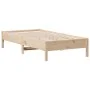 Estructura de cama madera maciza de pino 75x190 cm de , Camas y somieres - Ref: Foro24-842730, Precio: 72,60 €, Descuento: %