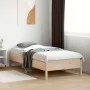 Estructura de cama madera maciza de pino 75x190 cm de , Camas y somieres - Ref: Foro24-842730, Precio: 72,60 €, Descuento: %