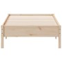 Estructura de cama madera maciza de pino 75x190 cm de , Camas y somieres - Ref: Foro24-842730, Precio: 73,35 €, Descuento: %