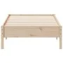 Estructura de cama madera maciza de pino 75x190 cm de , Camas y somieres - Ref: Foro24-842730, Precio: 72,60 €, Descuento: %