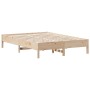 Bettgestell aus massivem Kiefernholz, 150 x 200 cm von , Betten und Lattenroste - Ref: Foro24-842694, Preis: 103,49 €, Rabatt: %