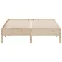 Solid pine wood bed frame 150x200 cm by , Beds and slatted bases - Ref: Foro24-842694, Price: 102,54 €, Discount: %
