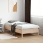 Estructura de cama madera maciza de pino 90x190 cm de , Camas y somieres - Ref: Foro24-842726, Precio: 76,97 €, Descuento: %