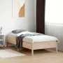 Estructura de cama madera maciza de pino 90x190 cm de , Camas y somieres - Ref: Foro24-842726, Precio: 74,87 €, Descuento: %