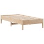 Estructura de cama madera maciza de pino 90x190 cm de , Camas y somieres - Ref: Foro24-842726, Precio: 76,97 €, Descuento: %