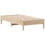 Estructura de cama madera maciza de pino 90x190 cm de , Camas y somieres - Ref: Foro24-842726, Precio: 74,87 €, Descuento: %