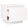 Nachttische 2 Stück aus massivem weißem Kiefernholz 35x34x32 cm von vidaXL, Nachttische - Ref: Foro24-813398, Preis: 70,06 €,...