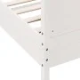 Estructura de cama con cabecero madera pino blanco 135x190 cm de , Camas y somieres - Ref: Foro24-3216183, Precio: 214,48 €, ...