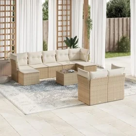 Gartensofa-Set mit beigen Kissen, 10-teilig, synthetisches Rattan von , Gartensets - Ref: Foro24-3250157, Preis: 630,45 €, Ra...