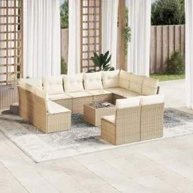 Set de sofás de jardín 12 pzas y cojines ratán sintético marrón de , Conjuntos de jardín - Ref: Foro24-3250197, Precio: 717,7...