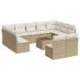 12-piece garden sofa set and brown synthetic rattan cushions by , Garden sets - Ref: Foro24-3250197, Price: 717,45 €, Discoun...
