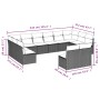 Gartensofa-Set 12-teilig mit schwarzen synthetischen Rattankissen von , Gartensets - Ref: Foro24-3250205, Preis: 654,40 €, Ra...