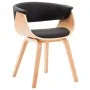 Esszimmerstuhl aus Bugholz und schwarzem Kunstleder von vidaXL, Essstühle - Ref: Foro24-283131, Preis: 167,95 €, Rabatt: %