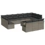 14-piece garden sofa set with gray synthetic rattan cushions by , Garden sets - Ref: Foro24-3250239, Price: 825,18 €, Discoun...