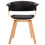 Bentwood and Black Faux Leather Dining Chair by vidaXL, dining chairs - Ref: Foro24-283131, Price: 170,71 €, Discount: %