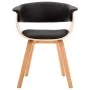 Bentwood and Black Faux Leather Dining Chair by vidaXL, dining chairs - Ref: Foro24-283131, Price: 167,95 €, Discount: %