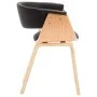 Bentwood and Black Faux Leather Dining Chair by vidaXL, dining chairs - Ref: Foro24-283131, Price: 167,95 €, Discount: %