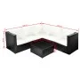 4-piece garden furniture set and black synthetic rattan cushions by , Garden sets - Ref: Foro24-42991, Price: 507,04 €, Disco...