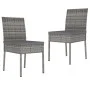 Sillas de comedor de jardín 2 unidades ratán sintético gris de , Sillas de jardín - Ref: Foro24-317168, Precio: 103,50 €, Des...