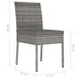 Garden dining chairs 2 units gray synthetic rattan by , Garden chairs - Ref: Foro24-317168, Price: 103,54 €, Discount: %