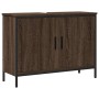 Armario lavabo baño madera ingeniería roble marrón 80x30x60 cm de , Tocadores - Ref: Foro24-842455, Precio: 66,70 €