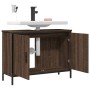 Armario lavabo baño madera ingeniería roble marrón 80x30x60 cm de , Tocadores - Ref: Foro24-842455, Precio: 66,70 €