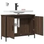 Bathroom sink cabinet engineered wood brown oak 80x30x60 cm by , Dressing tables - Ref: Foro24-842455, Price: 65,81 €, Discou...