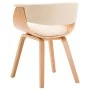 Silla de comedor de madera curvada y cuero sintético crema de vidaXL, Sillas de comedor - Ref: Foro24-283130, Precio: 200,51 ...